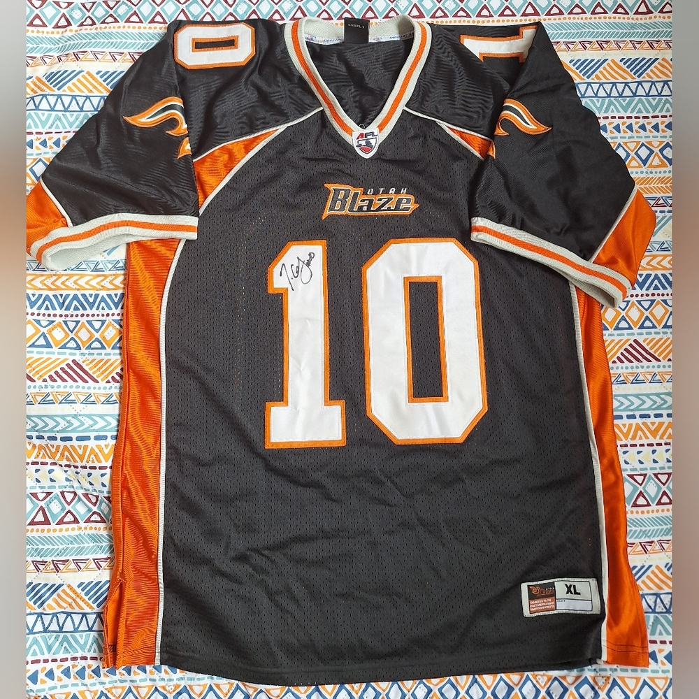 Joe Germaine Signed Utah Blaze AFL Jersey XL - Stitched - Ohio State Legend